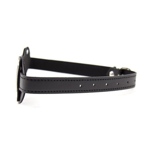 Blindfold patch black maschera bondage fetish sexy nera finta pelle per dormire uomo donna