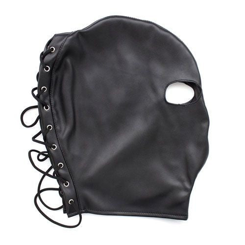 Bondage only eyes mask black Maschera sexy fetish in eco pelle integrale neutra