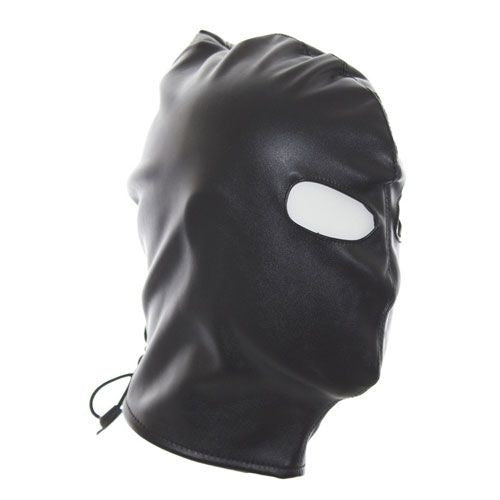 Bondage only eyes mask black Maschera sexy fetish in eco pelle integrale neutra