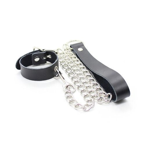 guinzaglio chain leash black bondage harness fetish kit sexy costrittivo nero