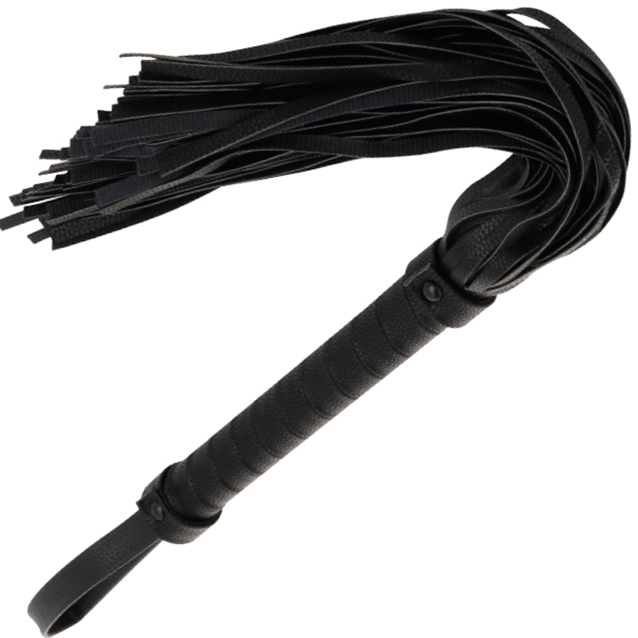 Frusta bondage nera in pelle accessorio fetish darkness