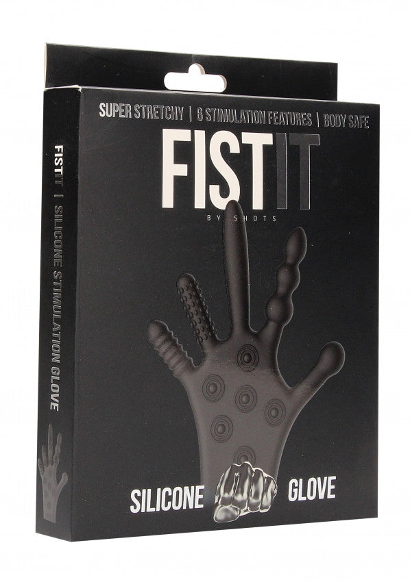 Guanto stimolante in silicone Silicone Stimulation Glove Black