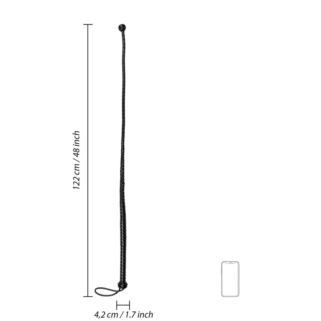 Frusta Leather Whip with Knot Detail