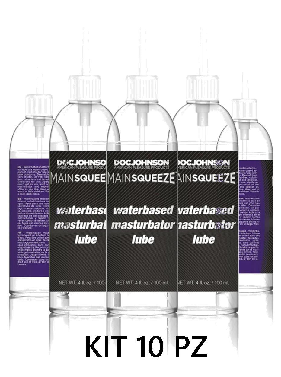 Lubrificante intimo a base d'acqua set 10 pz 100 ml doc johnson