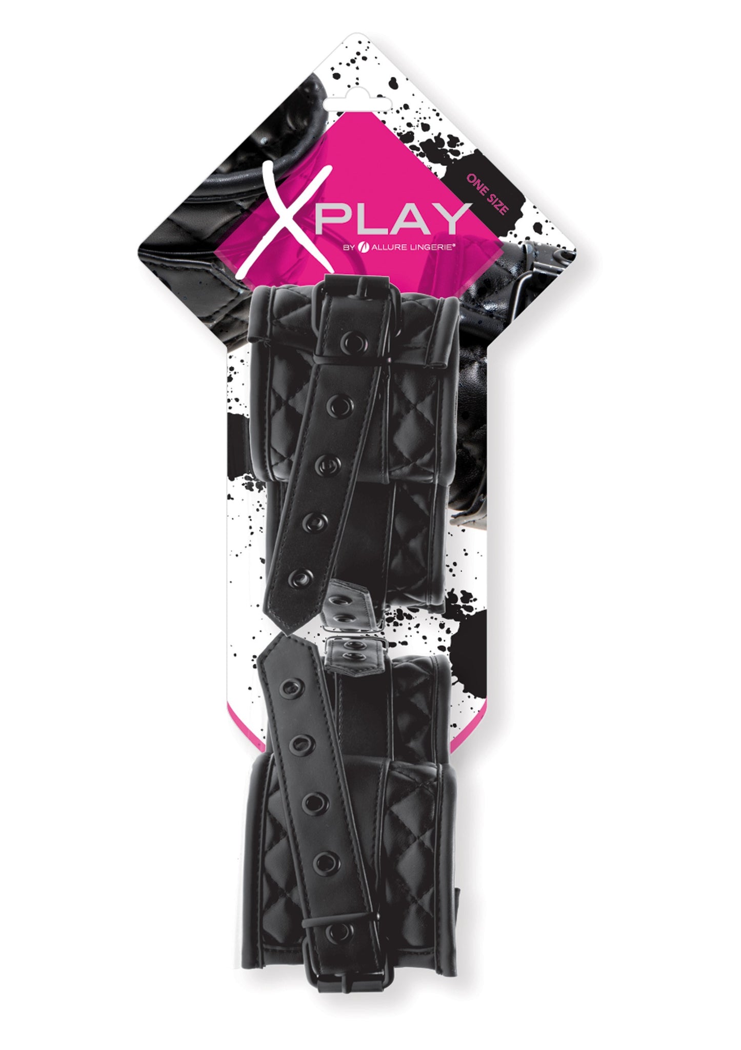 manette cavigliere fetish costrittivo nero wrist and ankle cuffs