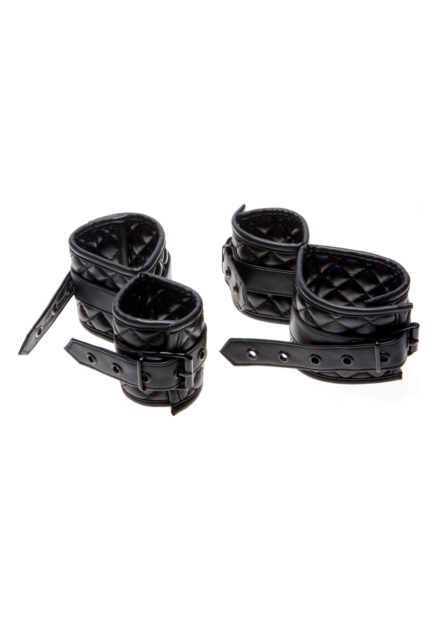 manette cavigliere fetish costrittivo nero wrist and ankle cuffs