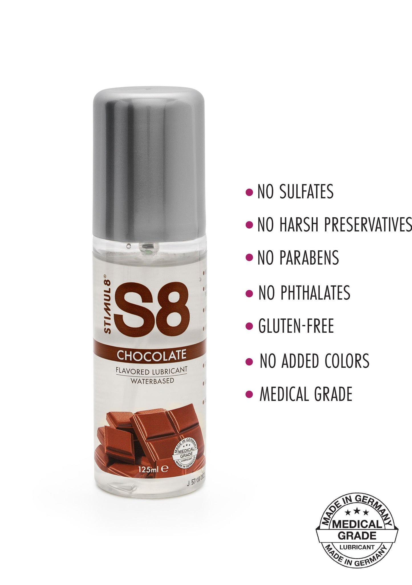 Lubrificante vaginale anale a base acqua S8 WB Flavored Lube 125ml aroma Cioccolato