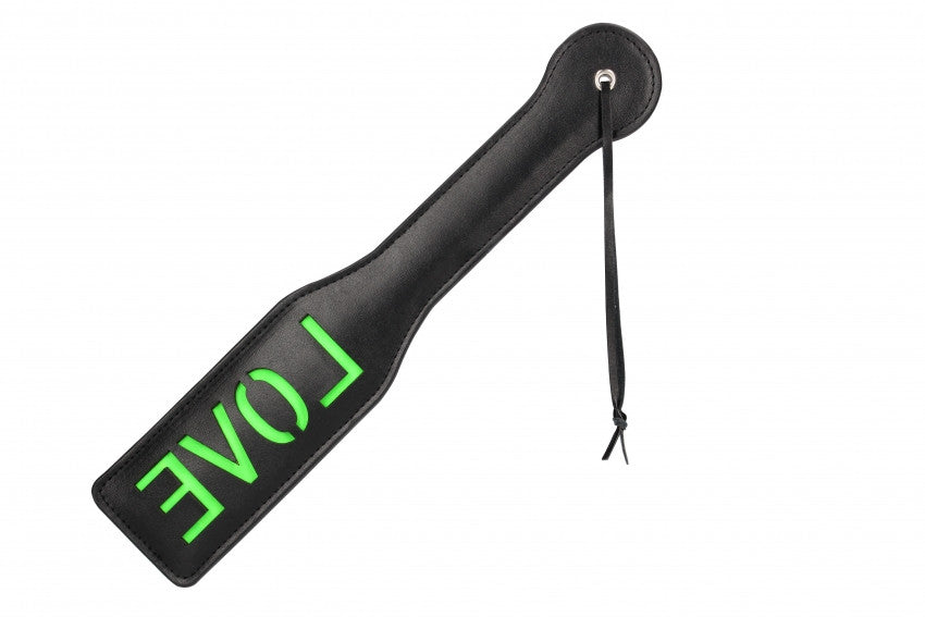 Sculacciatore "Love'' Paddle Glow in the Dark