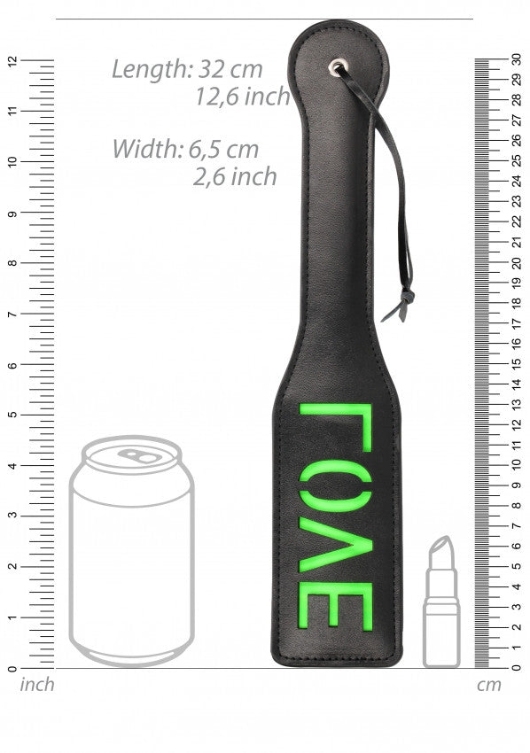Sculacciatore "Love'' Paddle Glow in the Dark