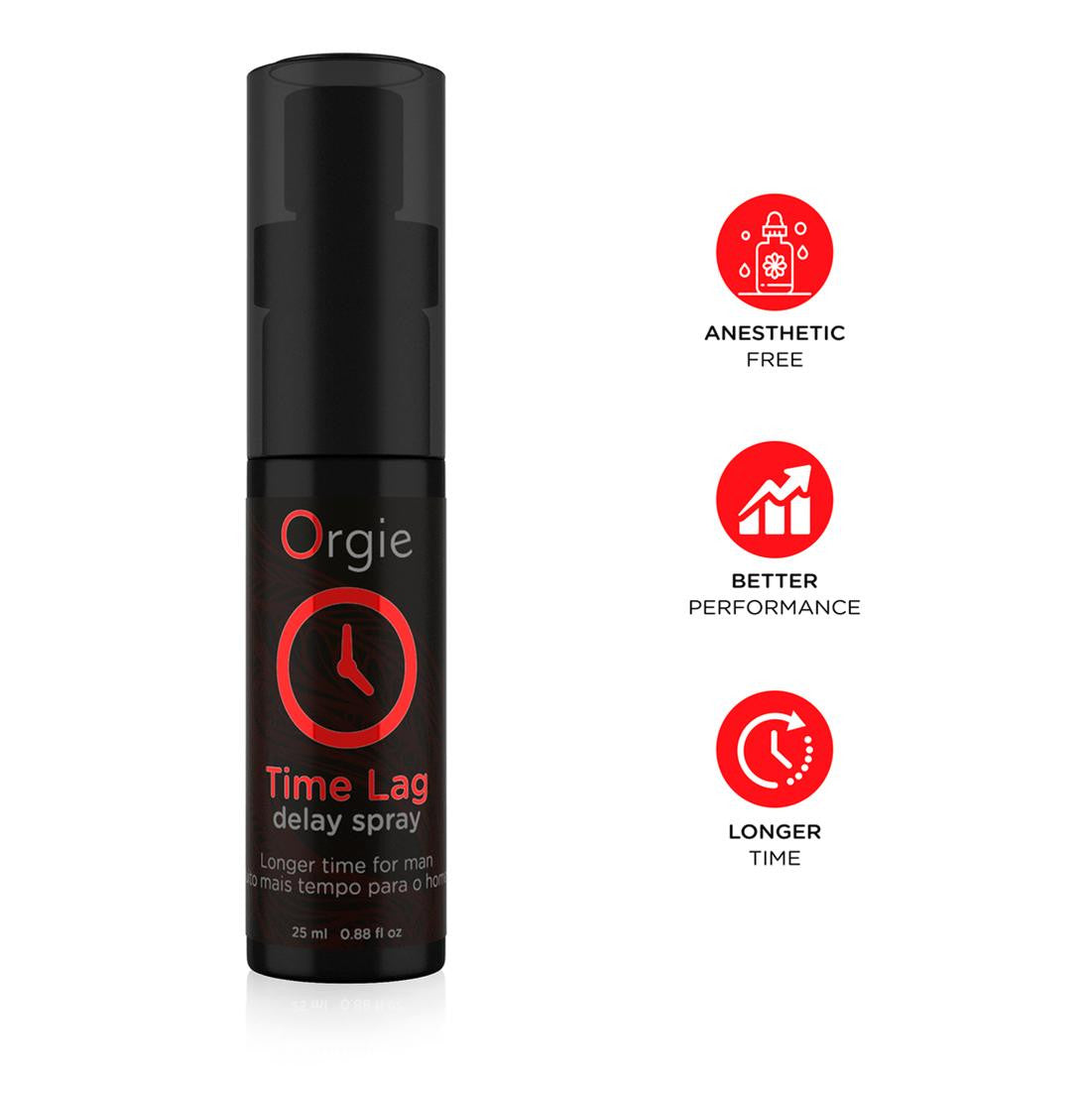 Spray ritardante contro time lag orgie 25 ml gel