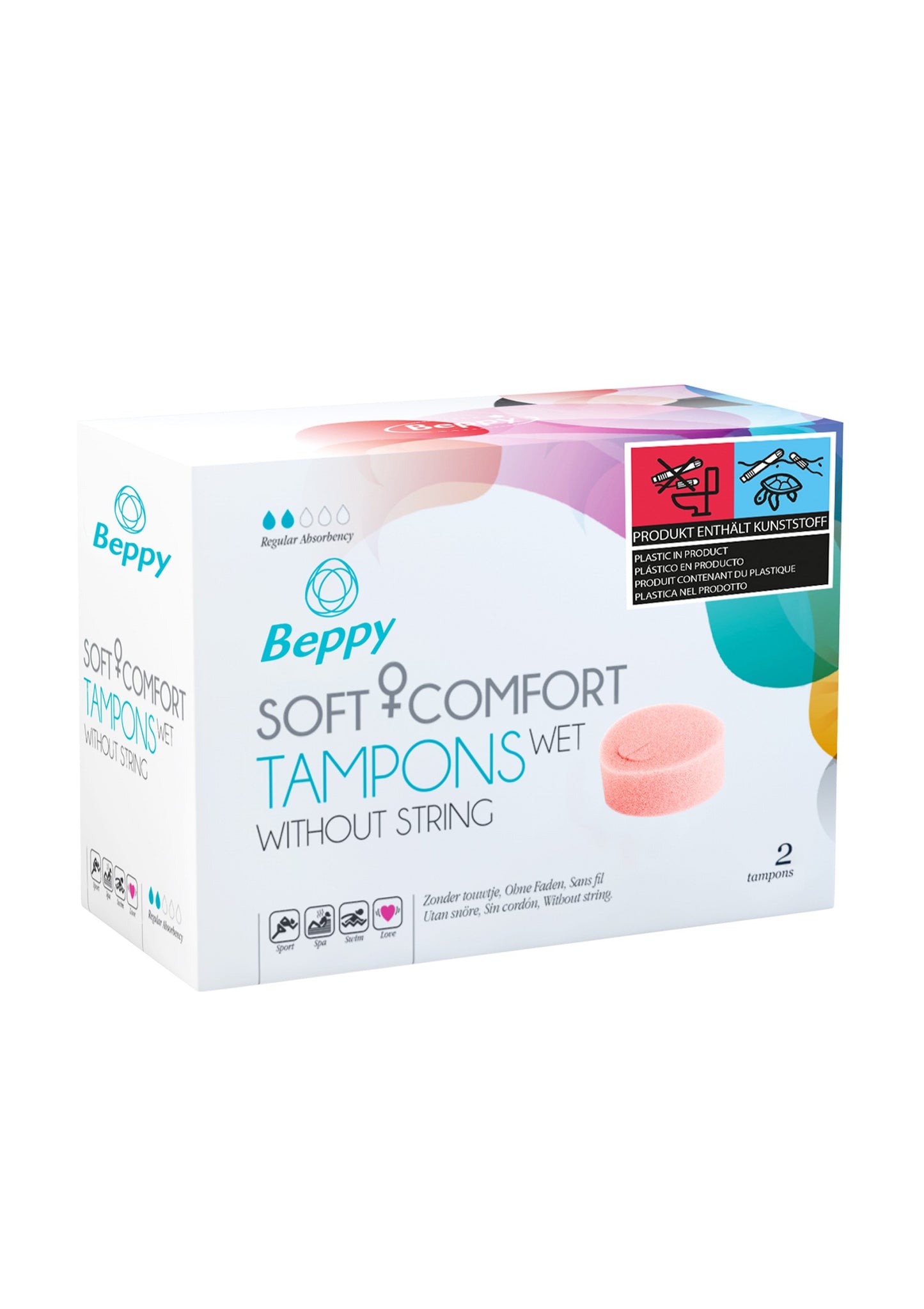 Tamponi vaginali Beppy Soft & Comfort Wet 2pcs pink