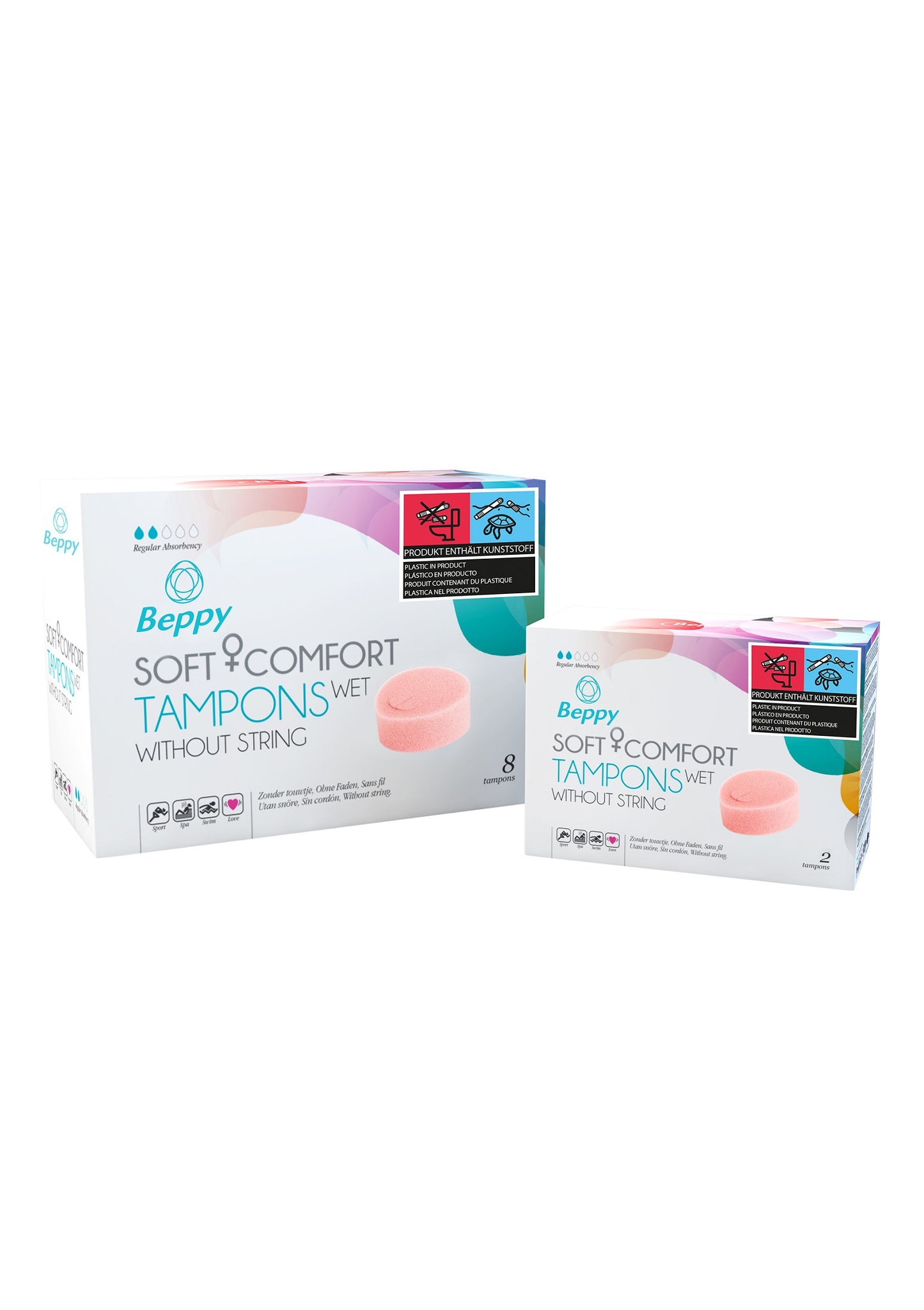 Tamponi vaginali Beppy Soft & Comfort Wet 2pcs pink