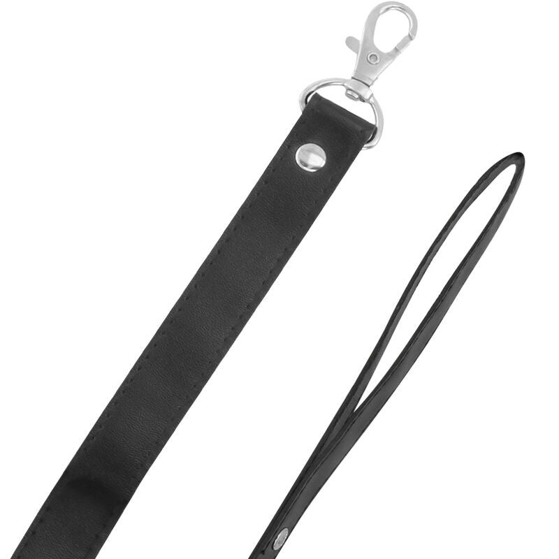 Collare con guinzaglio lucchetto DARK NESS LOCKING POSTURE COLLAR - BLACK