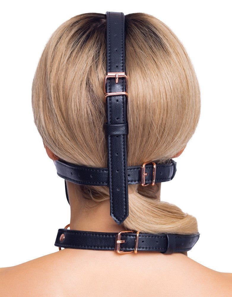 Imbracatura per il viso head harness with a gag
