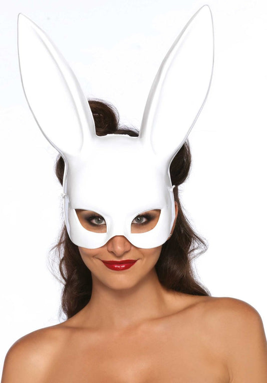 Maschera bondage coniglietto bianco Masquerade Rabbit Mask