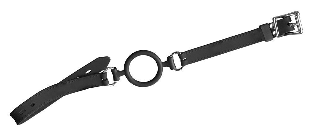 morso con anello nero Silikon-Ring-Knebel von Bad Kitty
