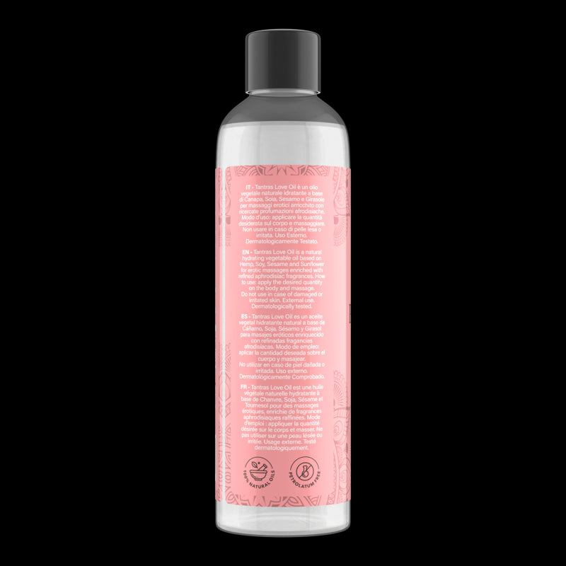 Olio per massaggi erotici profumazione ai feromoni pleasure fruit tantras oil 150 ml