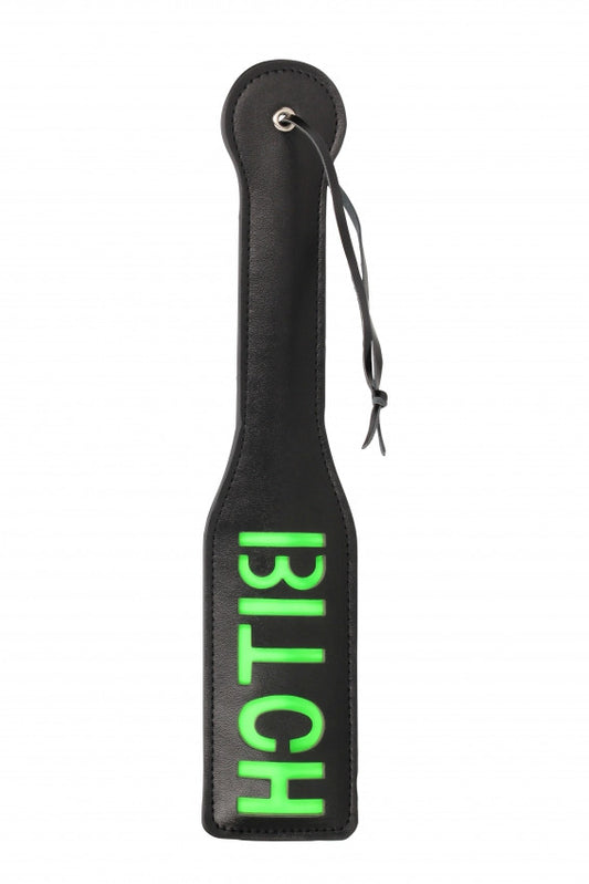 Sculacciatore "Bitch'' Paddle Glow in the Dark