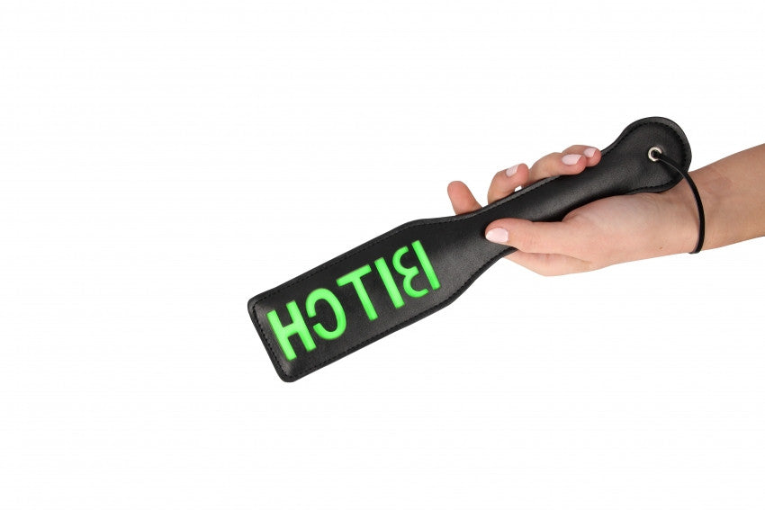 Sculacciatore "Bitch'' Paddle Glow in the Dark