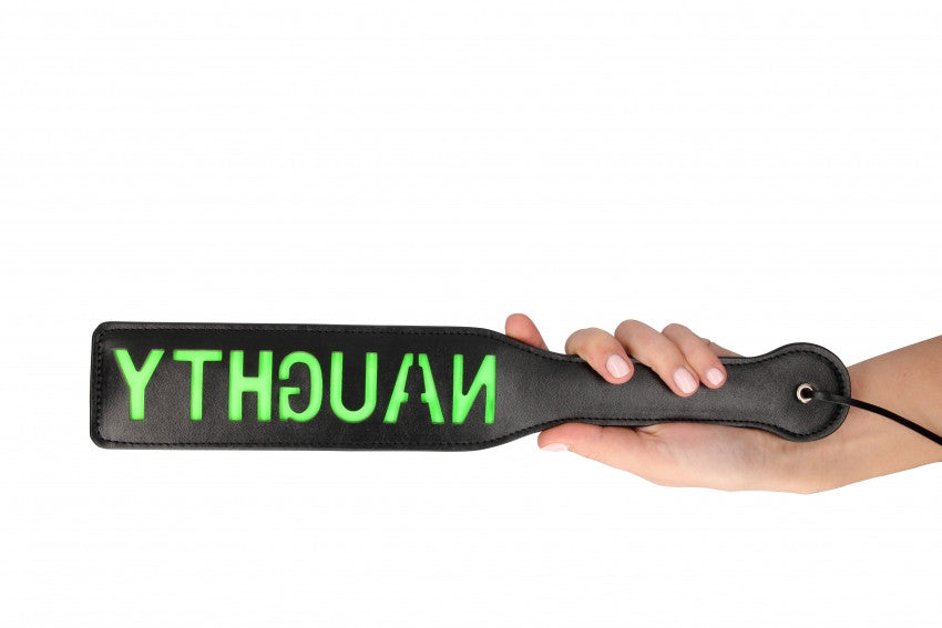Sculacciatore "Naughty'' Paddle Glow in the Dark