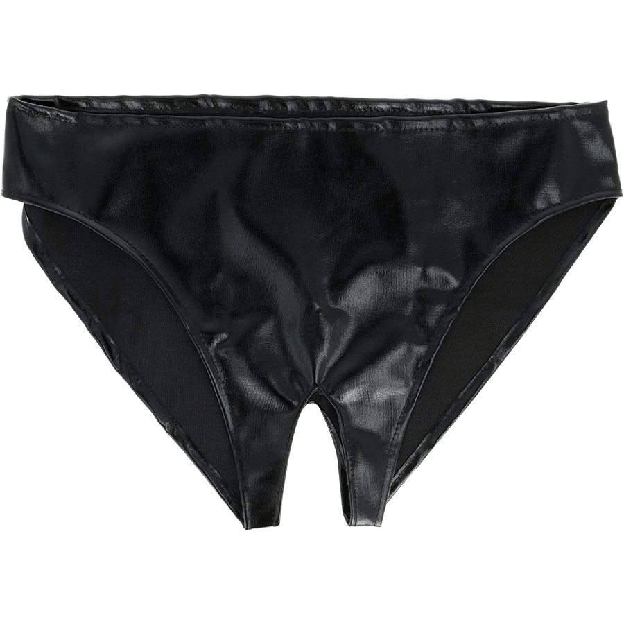 Slip aperto DARKNESS OPEN CROTHLESS PANTIES ONE SIZE