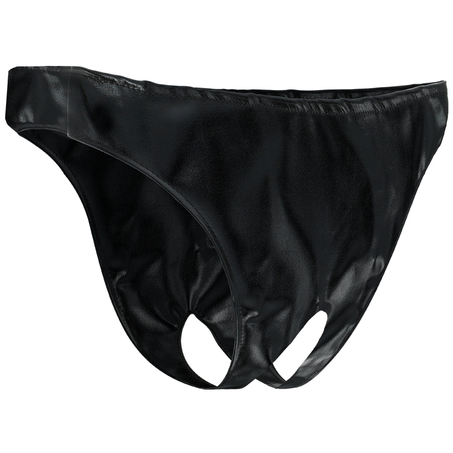 Slip aperto DARKNESS OPEN CROTHLESS PANTIES ONE SIZE