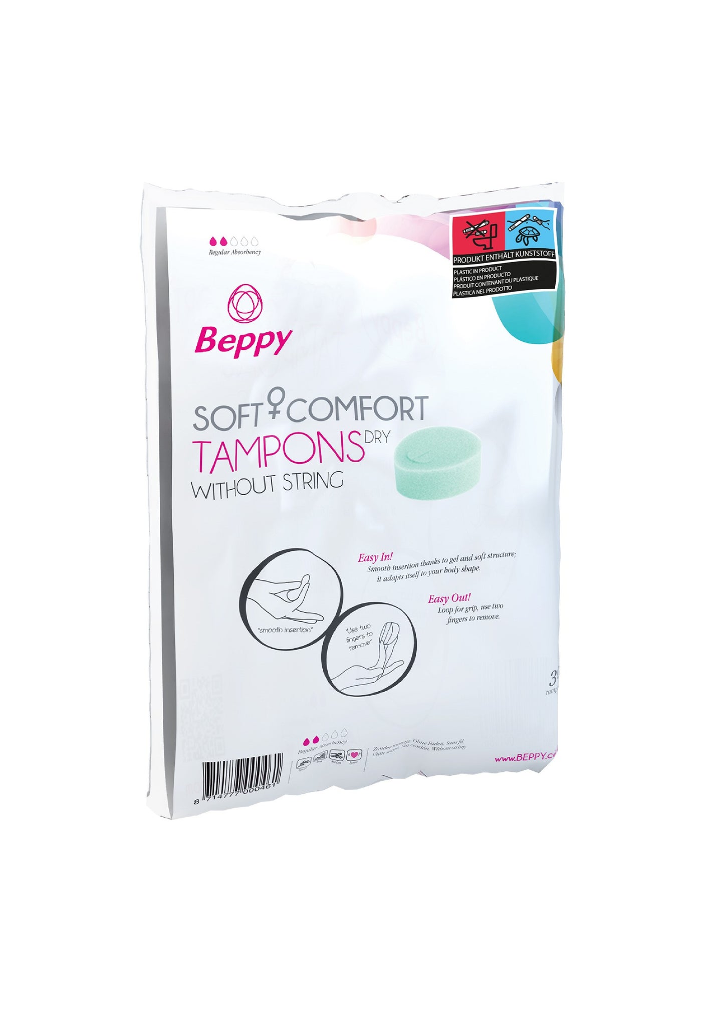 Tamponi vaginali Beppy Soft & Comfort Dry 30pcs green