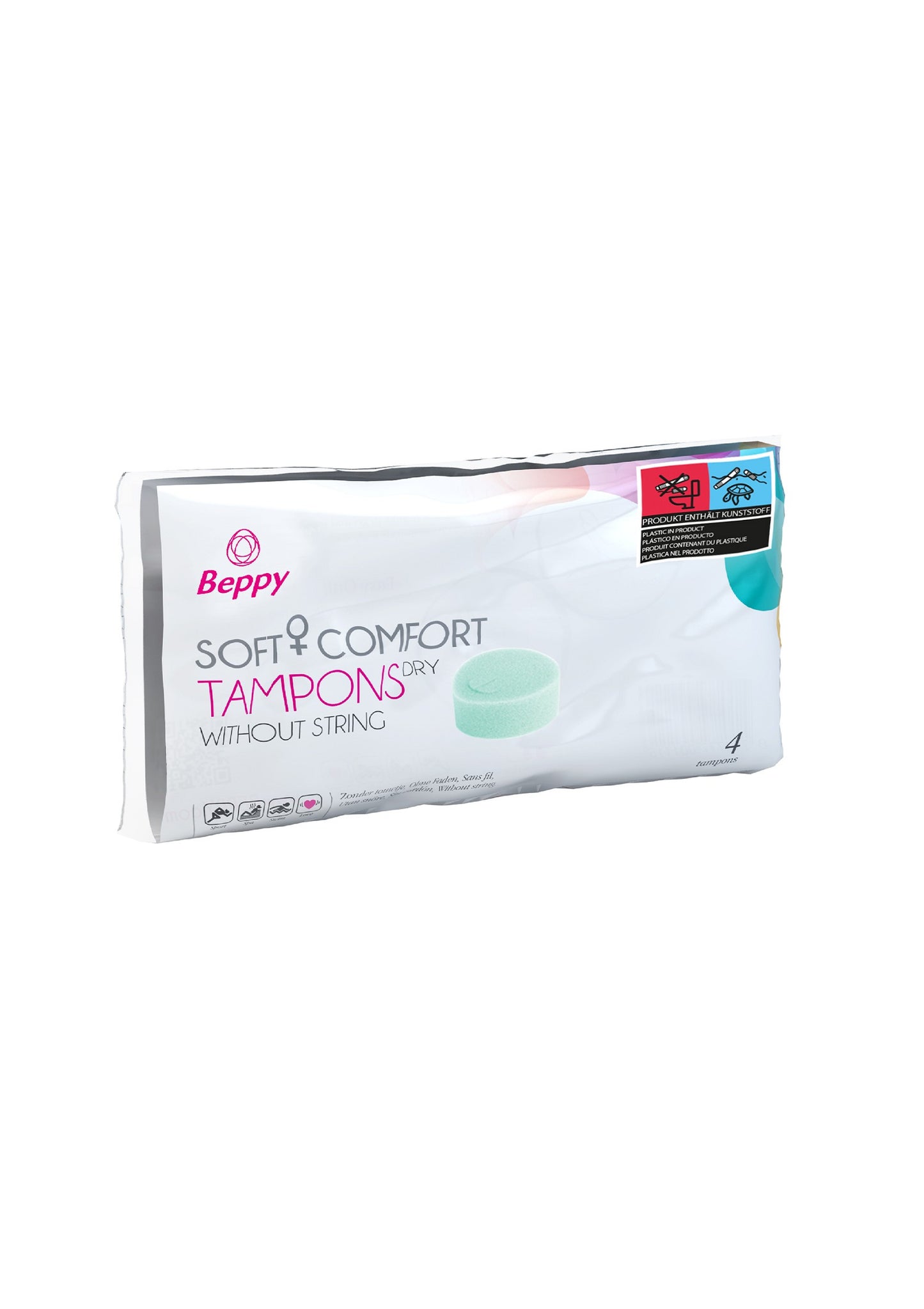 Tamponi vaginali Beppy Soft & Comfort Dry 4pcs green