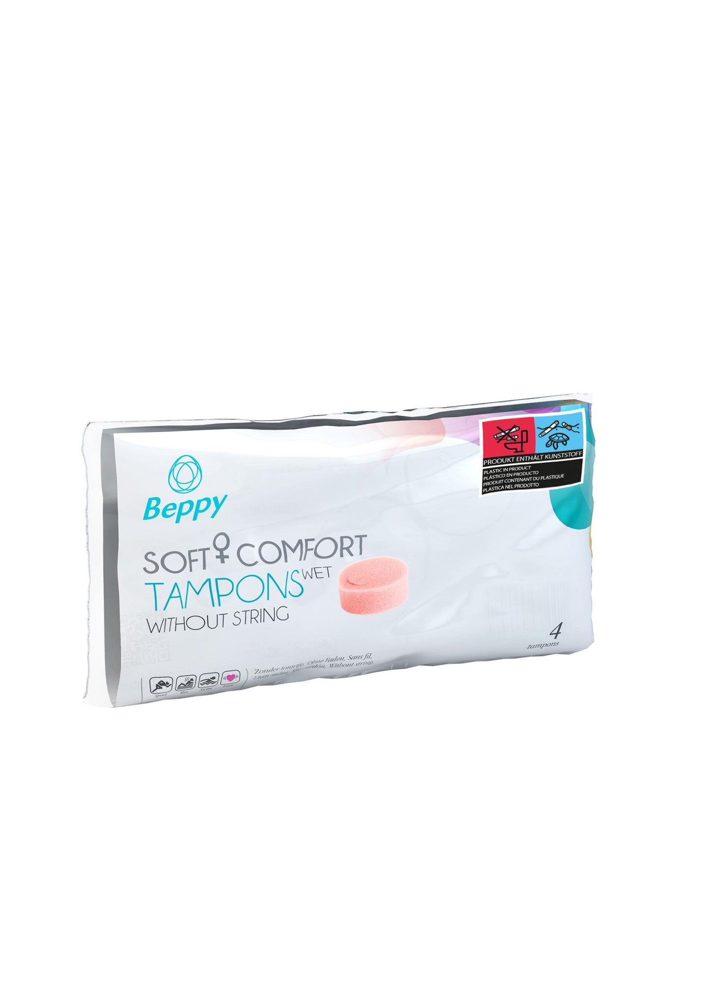 Tamponi vaginali Beppy Soft & Comfort Wet 4pcs pink